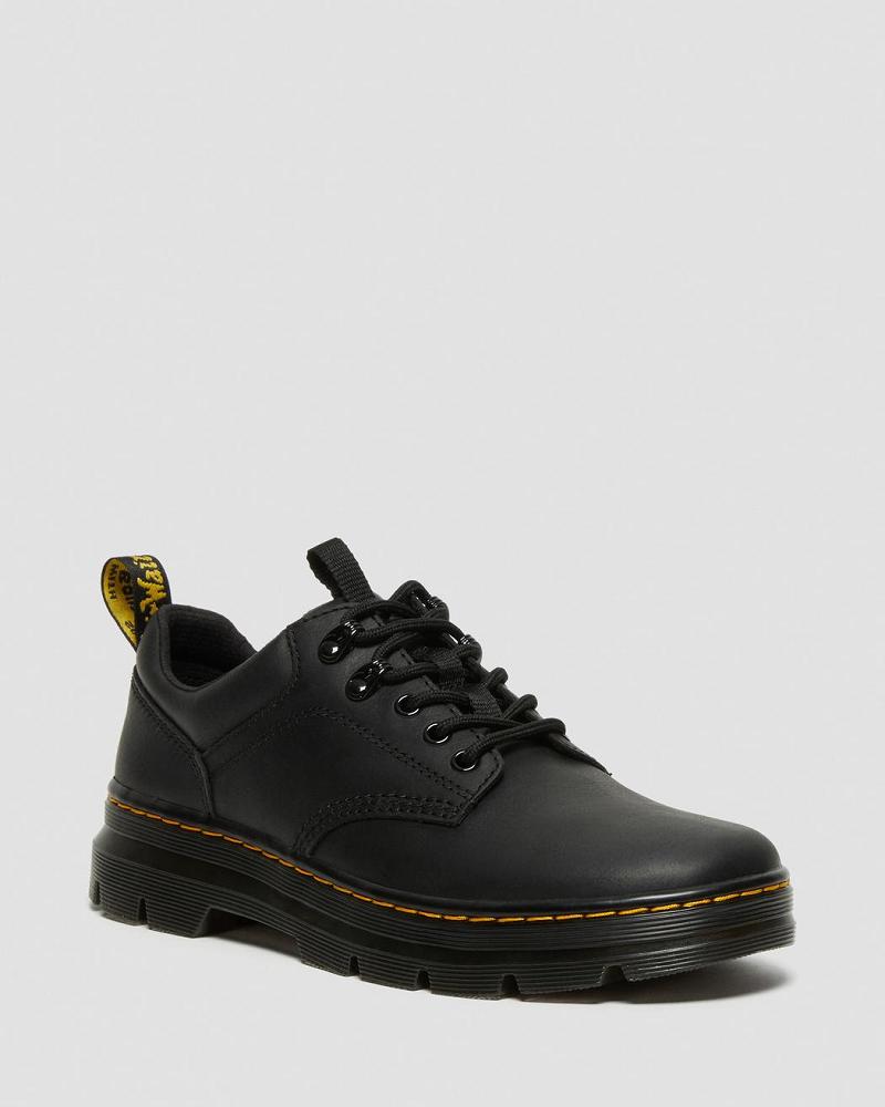 Dr Martens Reeder Wyoming Leren Vrijetijdsschoenen Heren Zwart | NL 327BEX